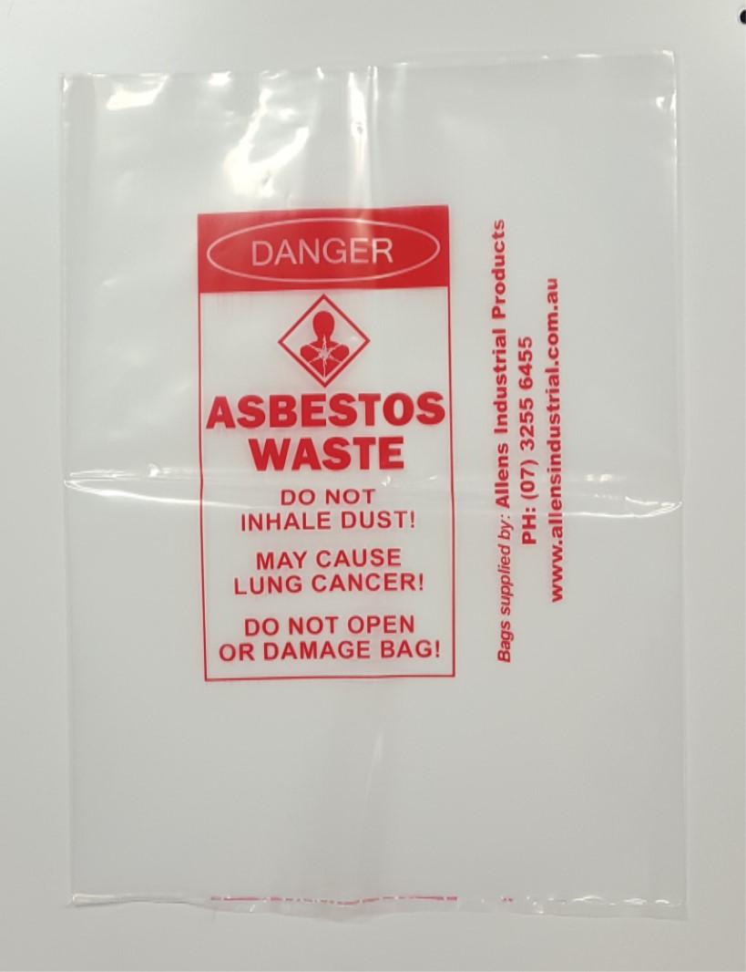 ALLENS AIASBMICRO - Asbestos Bags 430mm x 300mm 200um 50 per carton