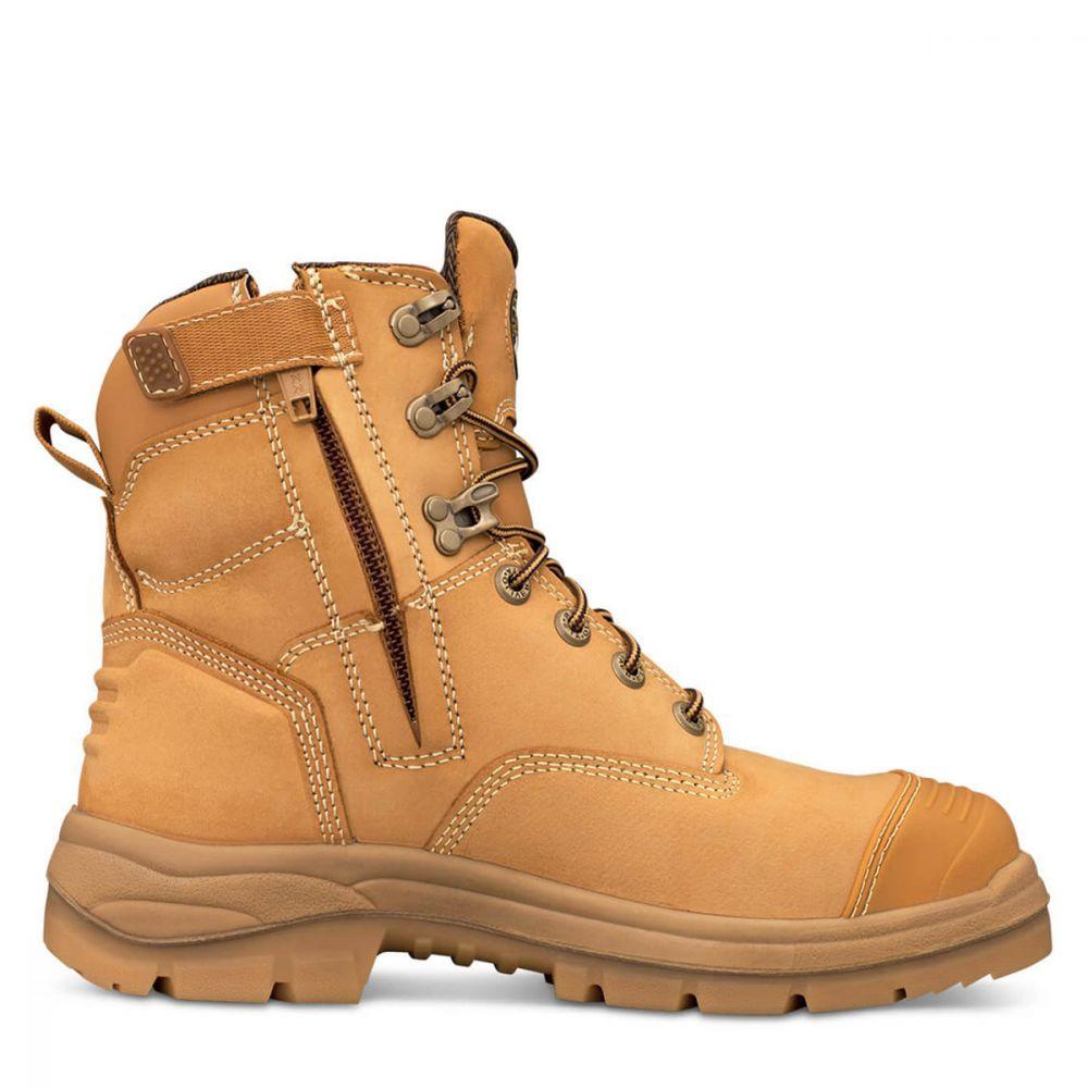 OLIVER 55-332Z - Zip Sided Safety Boot - Wheat.