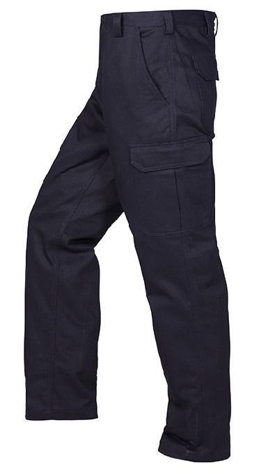 RITEMATE RM1004 - Standard Weight Cotton Drill Cargo Trousers - Black