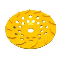 250mm Yellow 12 Segment Diamond wheel