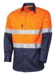 TRU WORKWEAR DS2166T1 - Long Sleeve Light Weight Vented Drill Shirt