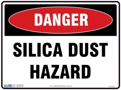 Silica Dust Hazard Sign 600x450 Poly