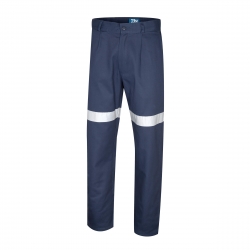 TRU WORKWEAR DT1138T - Standard Weight Cotton Drill Trousers with 3M Tape.