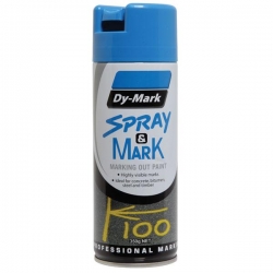 DYMARK 40013523 - Fluro Blue Spray & Mark 350g (Inverted Spray)
