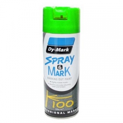 DYMARK 40013524 - Fluro Green Spray & Mark 350g (Inverted Spray)