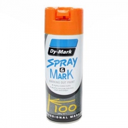 DYMARK 40013526 - Fluro Orange Spray & Mark 350g (Inverted Spray)