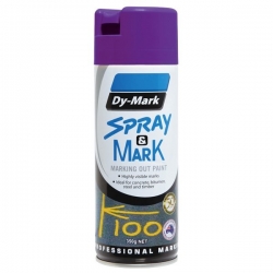 DYMARK 40013528 - Fluro Voilet Spray & Mark 350g (Inverted Spray)