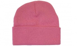 Knitted 4243 Acrylic Beanie - Pink