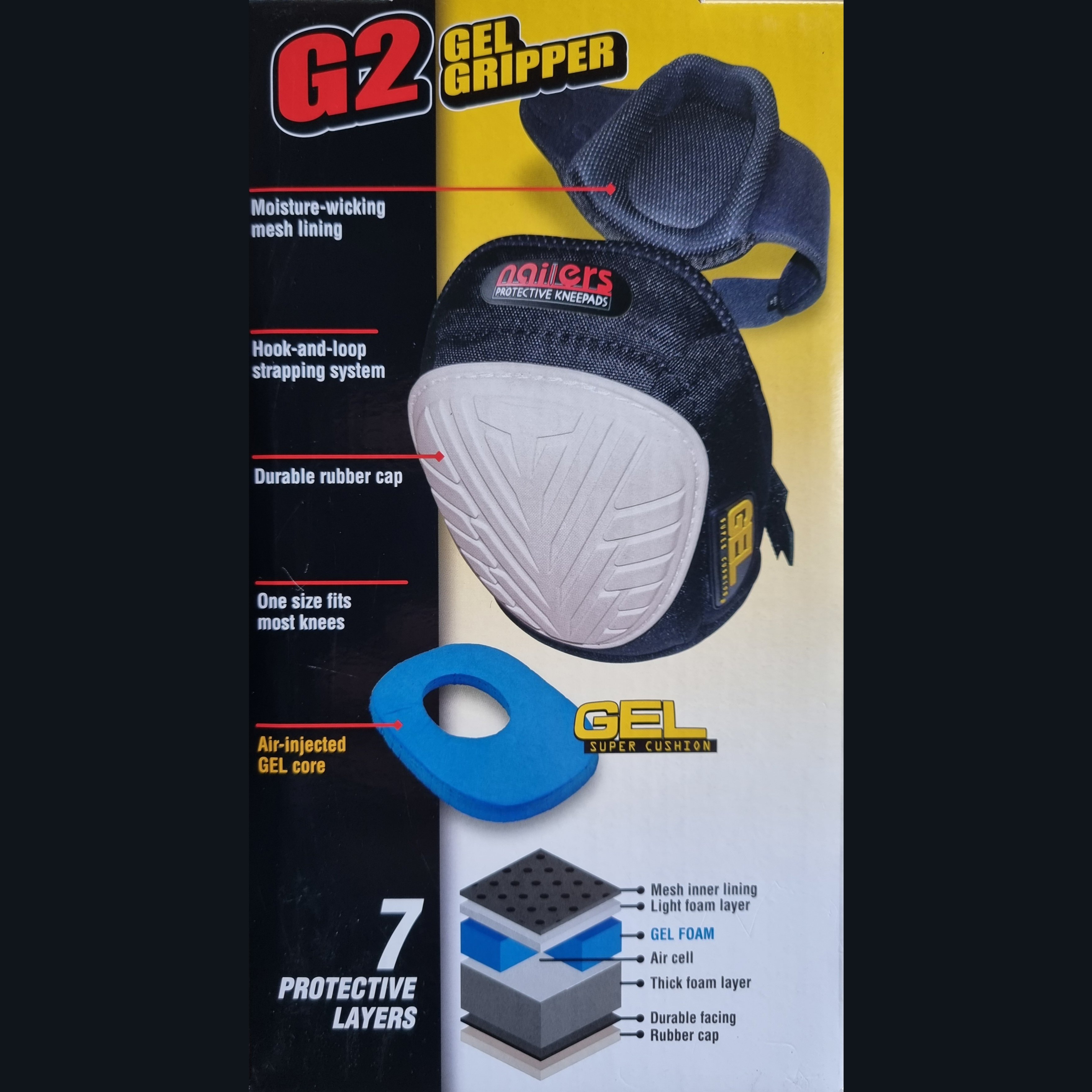 NAILERS G2 - High Performance Knee Pad Grip Cap