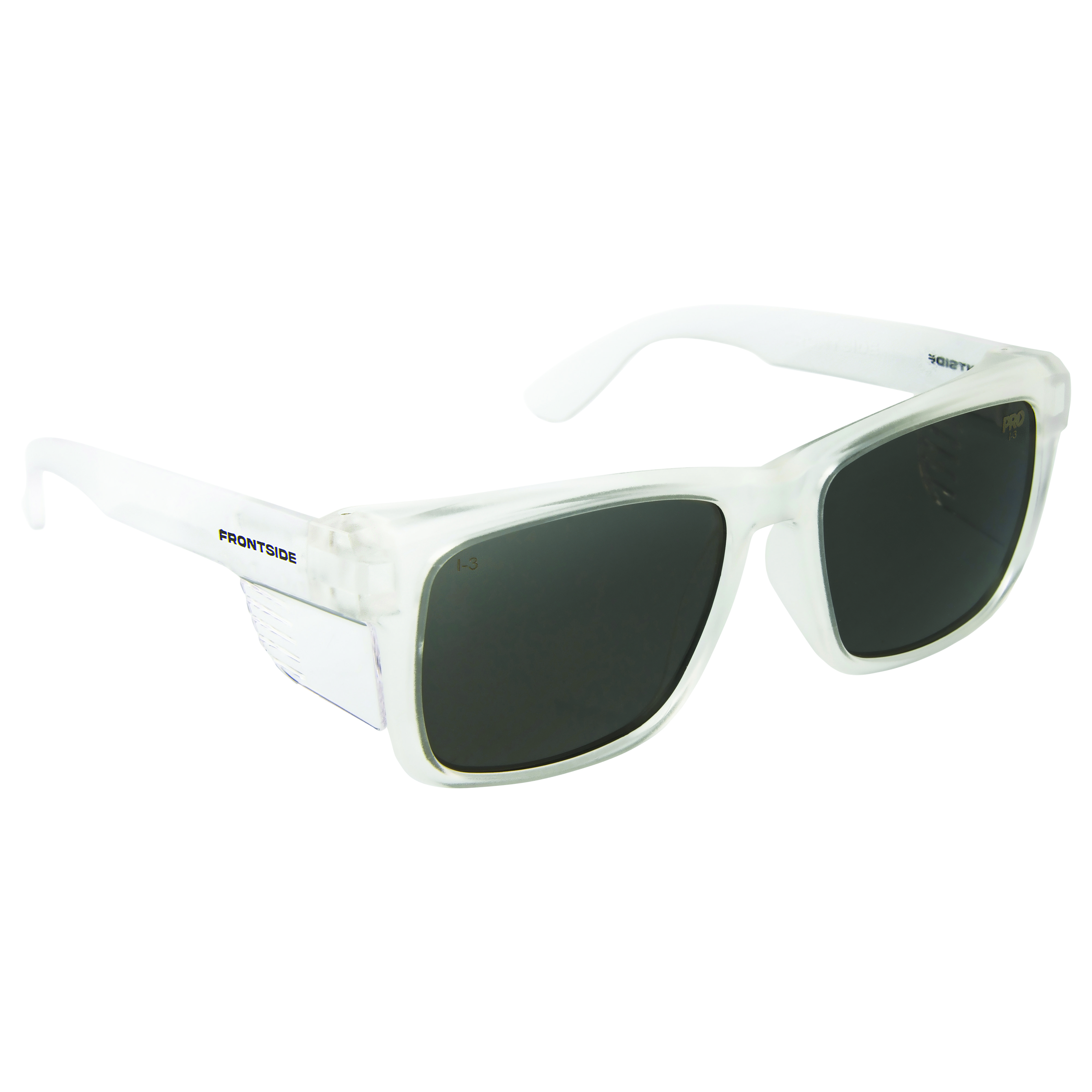 PRO CHOICE 6502 - Frontside Safety Glasses Smoke Lens with Clear Frame