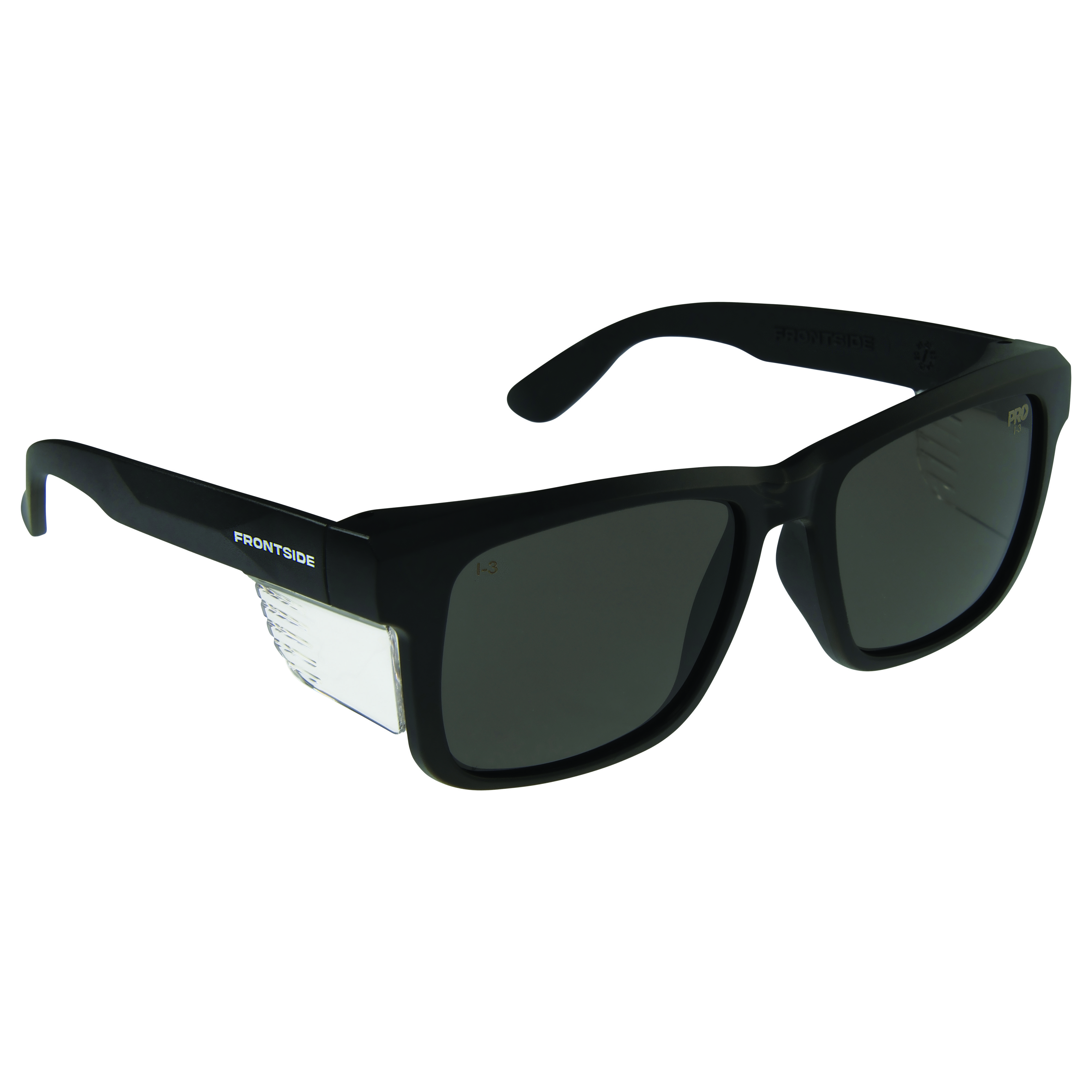 PRO CHOICE 6502BK - Frontside Safety Glasses Smoke Lens with Black Frame
