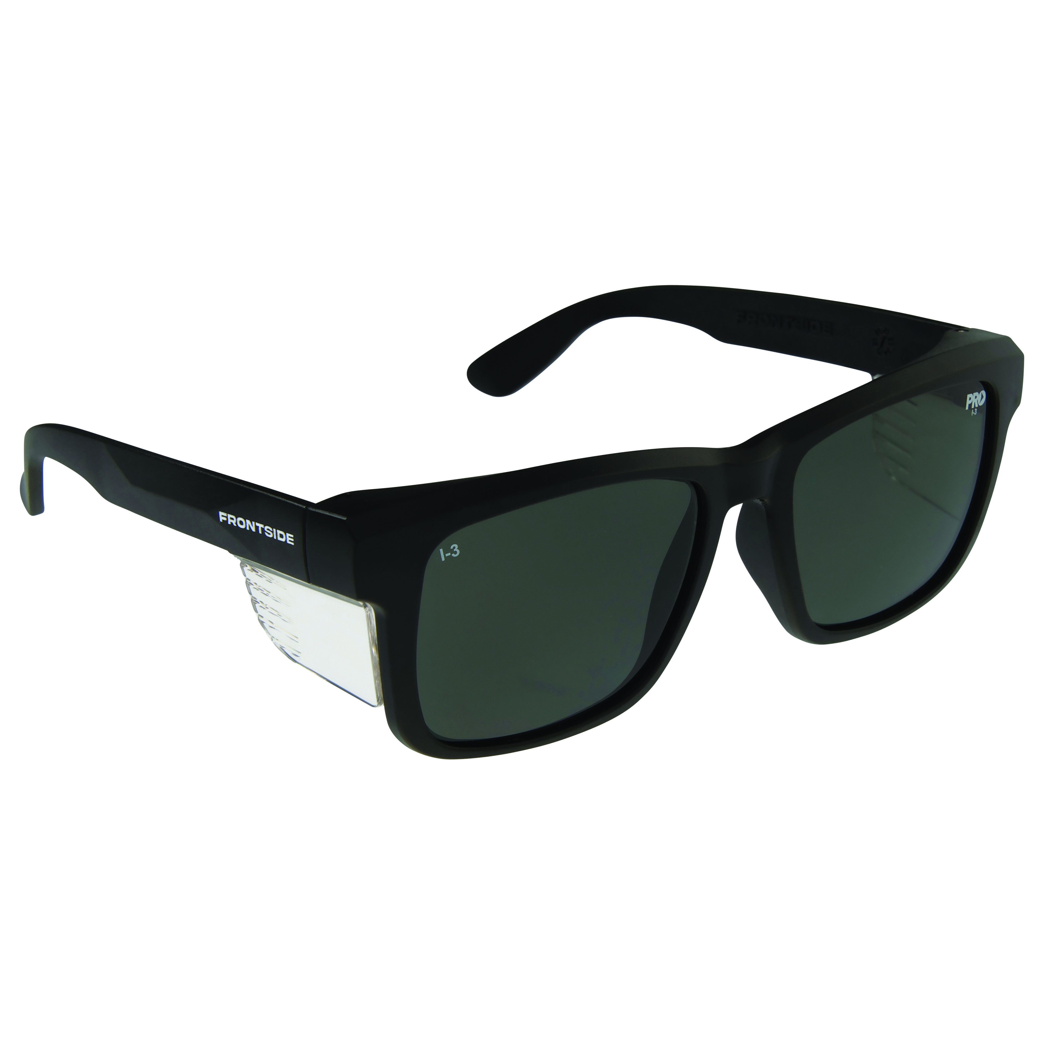 PRO CHOICE 6512BK - Frontside Safety Glasses Polarised Smoke Lens with Black Fra