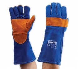 PRO CHOICE KBW16E - Pyromate Blue Heeler - Blue & Gold Kevlar Glove