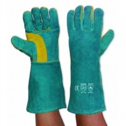 PRO CHOICE LGW16E - Pyromate South Paw Lef Hand Pair Green & Gold Kevlar Glove