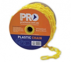 PRO CHOICE Safety Chain Yellow - 25m Roll