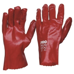 PRO CHOICE PVC27 - Red PVC Gloves Large 27cm