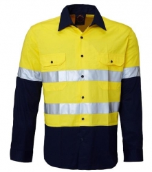 RITEMATE RM208V2R - Ladies Long Sleeve Light Weight Vented Drill Shirt