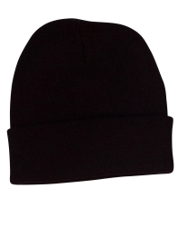 SHICH28 - Roll Up Beanie - Black