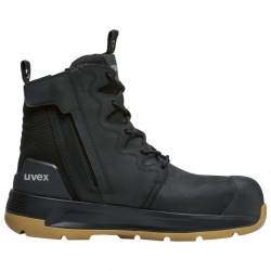 UVEX 65420 - Extra Wide Zip Sided Safety Boot - Black.